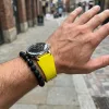 MYBANDZ Szilikon óraszíj /sárga/ / 22mm