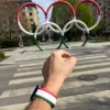 Apple Watch Ria-Ria szilikon óraszíj /piros-fehér-zöld/ 44/45/46/49 mm