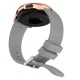 Mybandz csíkos szilikon óraszíj/szürke/20 mm