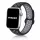 Apple Watch lélegző szilikon óraszíj /fekete-szürke/ 44/45/46/49 mm