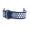 Apple Watch lélegző szilikon óraszíj /sötét kék-fehér/ 44/45/46/49 mm