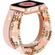 Apple Watch gyöngyös bőróraszíj- rózsaszín /44/45/46 és 49 mm