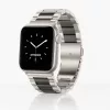 Apple Watch klasszikus fém óraszíj /ezüst-fekete/ 44/45/46/49 mm