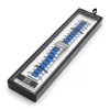 MYBANDZ Klasszikus fém óraszíj / ezüst-kék/ 20mm