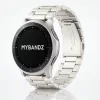 MYBANDZ Klasszikus fém óraszíj / törtezüst/ 20mm