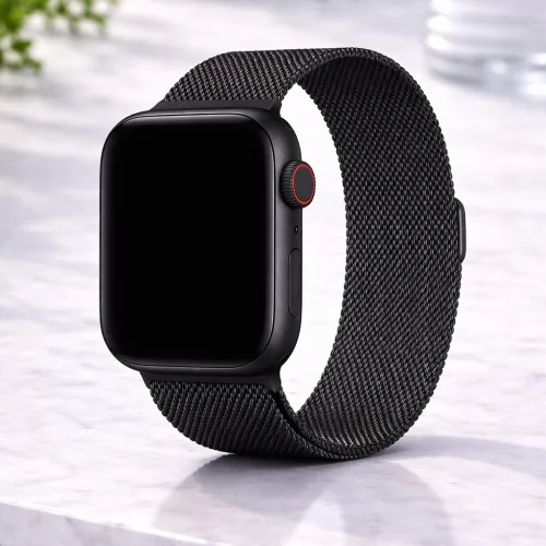Apple Watch milánói fém óraszíj /fekete/ 40/41 és 42mm
