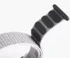 MYBANDZ Tépőzáras rugalmas szövet óraszíj / fehér-szürke / 22mm