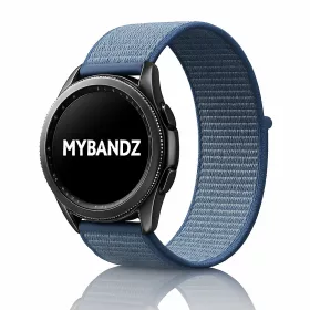   MYBANDZ Tépőzáras rugalmas szövet óraszíj / kék / 22mm