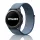 MYBANDZ Tépőzáras rugalmas szövet óraszíj / kék / 22mm