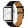 Apple Watch bőróraszíj /fekete/ 44/45/46/49 mm