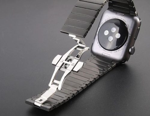 Apple Watch nagy láncszemes fém óraszíj /fekete/ 40/41 és 42mm