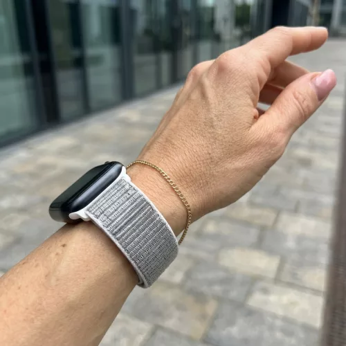 Apple Watch rugalmas szövet óraszíj /szürke/ 40/41 és 42mm
