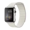 Apple Watch mágneses bőróraszíj /fehér/ 44/45/46/49 mm