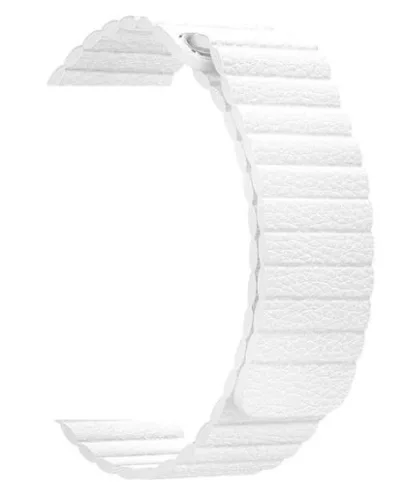 Apple Watch mágneses bőróraszíj /fehér/ 44/45/46/49 mm