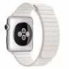 Apple Watch mágneses bőróraszíj /fehér/ 44/45/46/49 mm