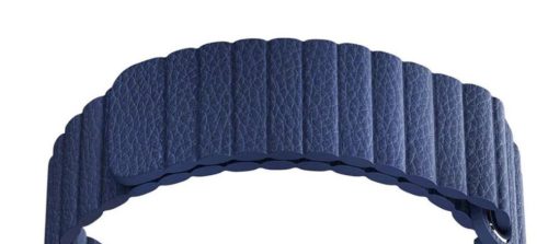 Apple Watch mágneses bőróraszíj /sötétkék/ 44/45/46/49 mm