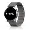 MYBANDZ Mágneses loop bőróraszíj /szürke/ 22mm