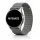 MYBANDZ Mágneses loop bőróraszíj /szürke/ 22mm