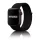 Apple Watch rugalmas szövet óraszíj /fekete/ 44/45/46/49 mm