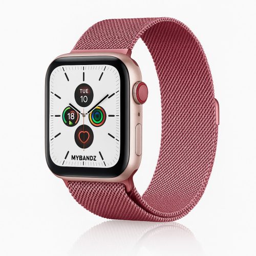 Apple Watch milánói fém óraszíj /pink-arany/ 44/45/46/49 mm