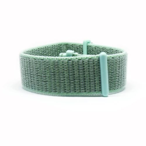 MYBANDZ Tépőzáras rugalmas szövet óraszíj / mentazöld / 22mm