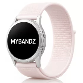   MYBANDZ Tépőzáras rugalmas szövet óraszíj / világos pink / 22mm