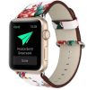 Apple Watch virágos műbőróraszíj 44/45/46/49 mm