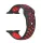Apple Watch lélegző szilikon óraszíj /fekete-piros/ 44/45/46/49 mm