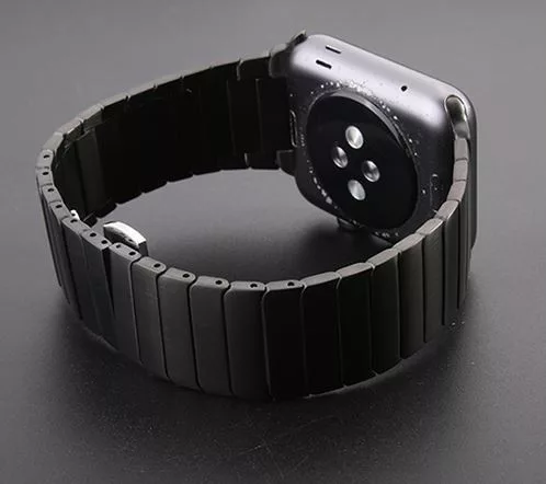 Apple Watch nagy láncszemes fém óraszíj /fekete/ 44/45/46/49 mm