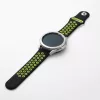MYBANDZ Lélegző szilikon óraszíj / fekete-sárga / 22mm