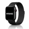 Apple Watch milánói fém óraszíj /fekete/ 44/45/46/49 mm