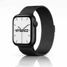 Apple Watch milánói fém óraszíj /fekete/ 44/45/46/49 mm