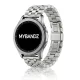 MYBANDZ Jubilee láncszemes fém óraszíj / ezüst / 22mm