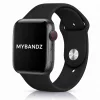 Apple Watch szilikon óraszíj gömb csattal /fekete/ 40/41 és 42mm