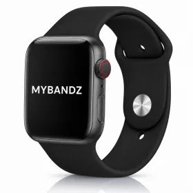   Apple Watch szilikon óraszíj gömb csattal /fekete/ 40/41 és 42mm