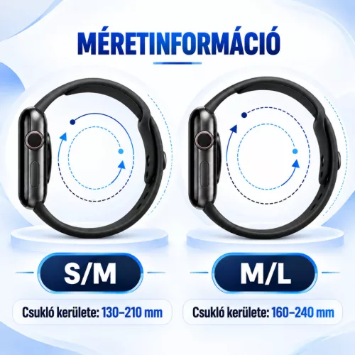 Apple Watch szilikon óraszíj gömb csattal /fehér/ 40/41 és 42mm