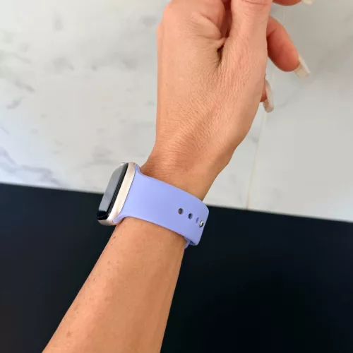 Apple Watch szilikon óraszíj gömb csattal /lila/ 40/41 és 42mm