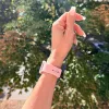 Apple Watch szilikon óraszíj gömb csattal /púder/ 40/41 és 42mm