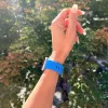 Apple Watch szilikon óraszíj gömb csattal M-L /kék/ 40/41 és 42mm