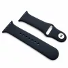 Apple Watch szilikon óraszíj gömb csattal M-L /fekete/ 44/45/46/49 mm 