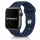 Apple Watch szilikon óraszíj gömb csattal M-L /éjkék/ 44/45/46/49 mm 