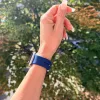Apple Watch szilikon óraszíj gömb csattal M-L /éjkék/ 44/45/46/49 mm 