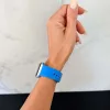 Apple Watch szilikon óraszíj gömb csattal M-L /kék/ 44/45/46/49 mm 