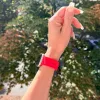 Apple Watch szilikon óraszíj gömb csattal M-L /piros/ 44/45/46/49 mm 