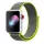 Apple Watch rugalmas szövet óraszíj /szürke-neonzöld/ 44/45/46/49 mm