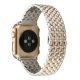 Apple Watch cápaszemes fém óraszíj /ezüst-rosegold/ 40/41 és 42mm