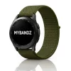 MYBANDZ Tépőzáras rugalmas szövet óraszíj / khaki / 22mm