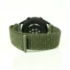 MYBANDZ Tépőzáras rugalmas szövet óraszíj / khaki / 22mm