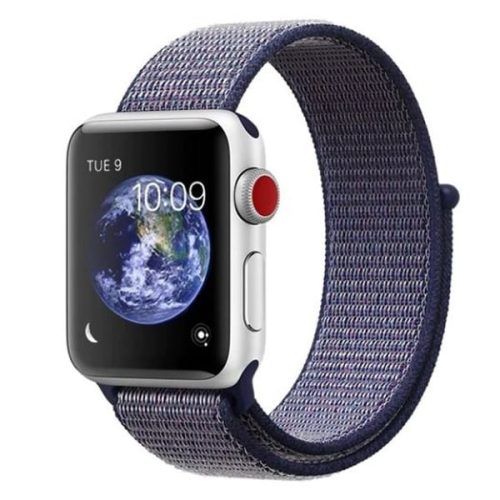 Apple Watch rugalmas szövet óraszíj /éjkék/ 44/45/46/49 mm