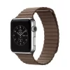 Apple Watch mágneses bőróraszíj /barna/ 44/45/46/49 mm